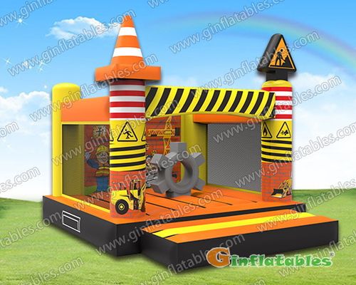 GB-407 Construction site bounce house