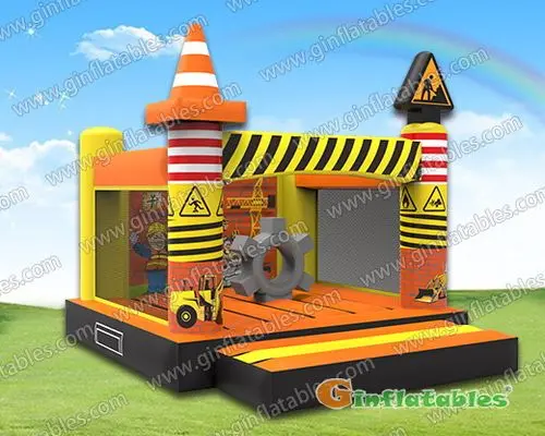 GB-407 Construction site bounce house