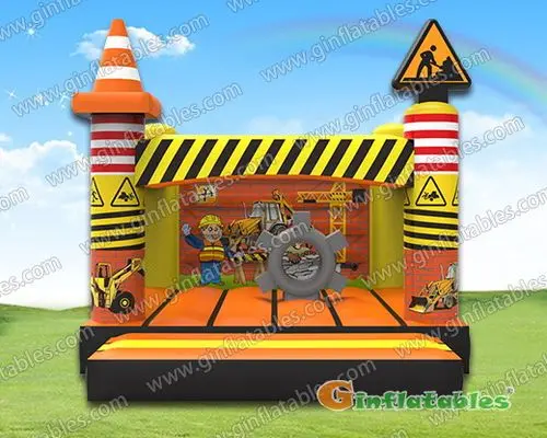 GB-407 Construction site bounce house