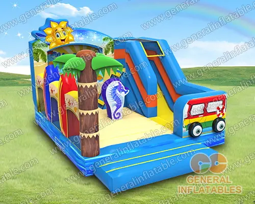 GB-444 Inflatable Beach party bounce house combo