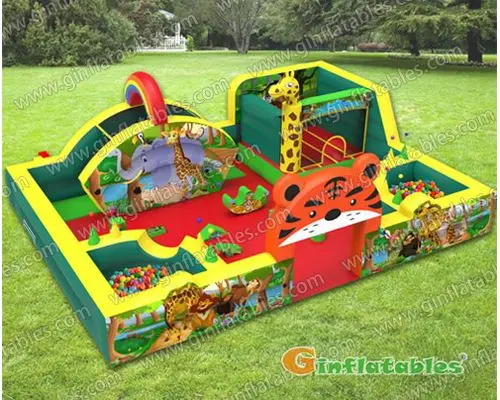 GF-115 Safari indoor playland with softplay and ball pond