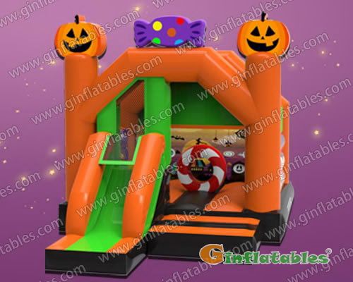 GH-016 Halloween-Hüpfburg mit Rutsche