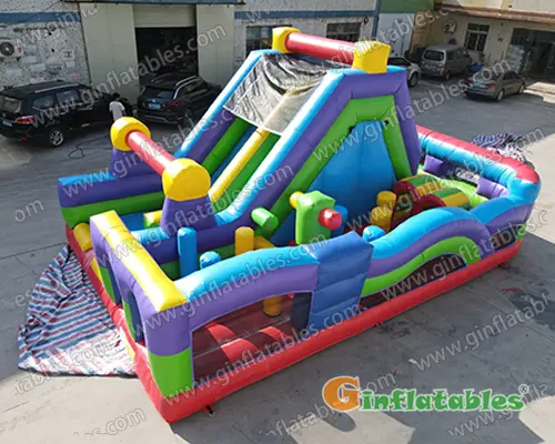 GO-033 Retro Radical Run Inflatable Obstacle Course