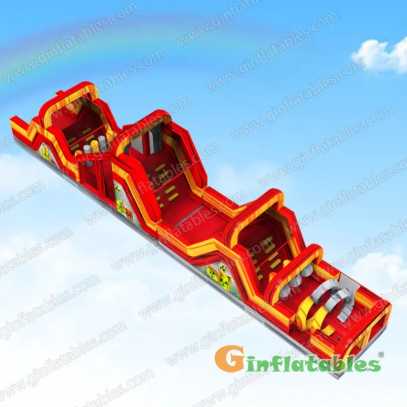 GO-053 Yellow and red marble obstacle course