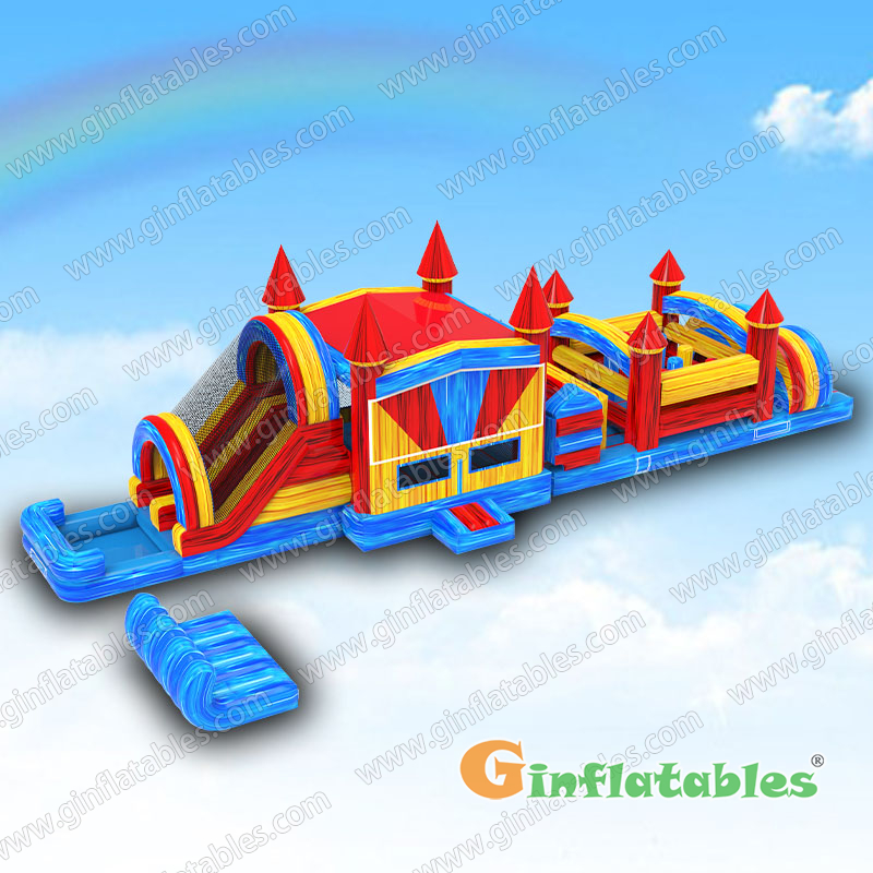 GO-068 Marble Color Obstacle With Detachable Pool And Stopper