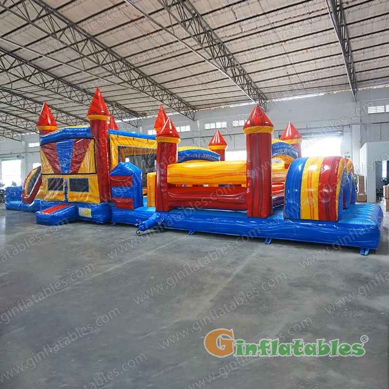 GO-068 Marble Color Obstacle With Detachable Pool And Stopper