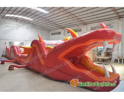 GO-105 Inflatable fire dragon obstacle