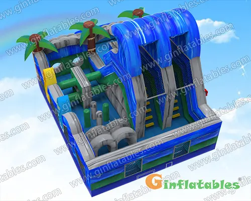 GO-197 Obstacle course with pool