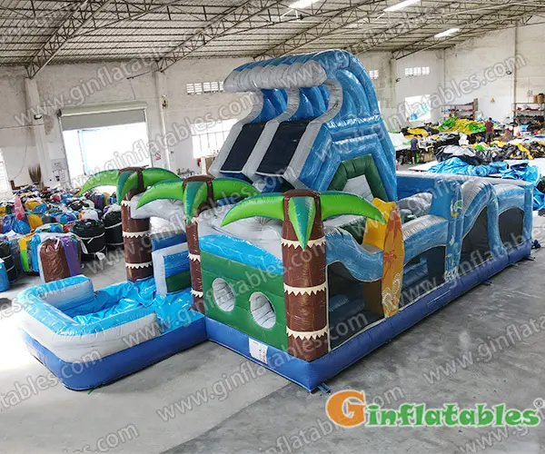 GO-197 Obstacle course with pool