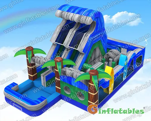 GO-197 Obstacle course with pool
