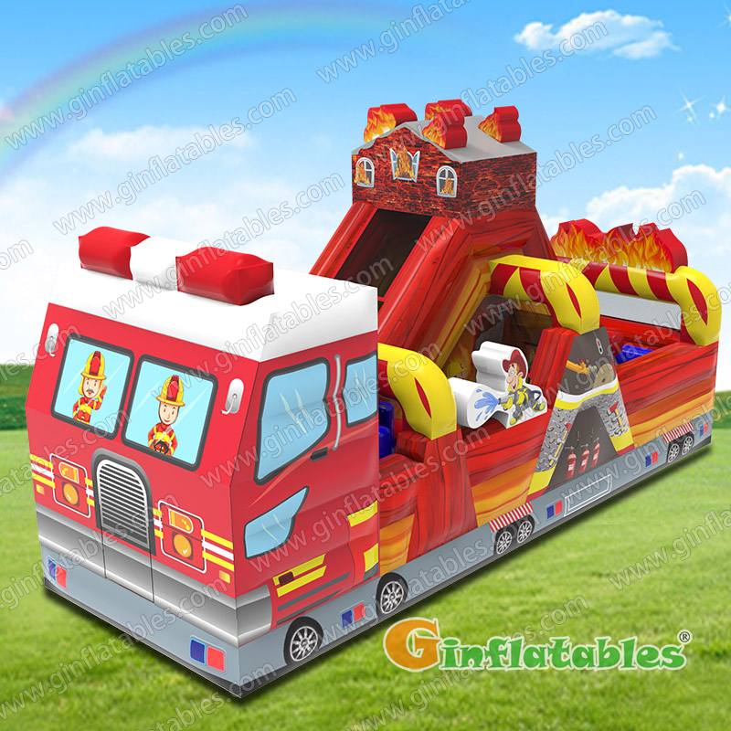 GO-214 Firetruck obstacle course