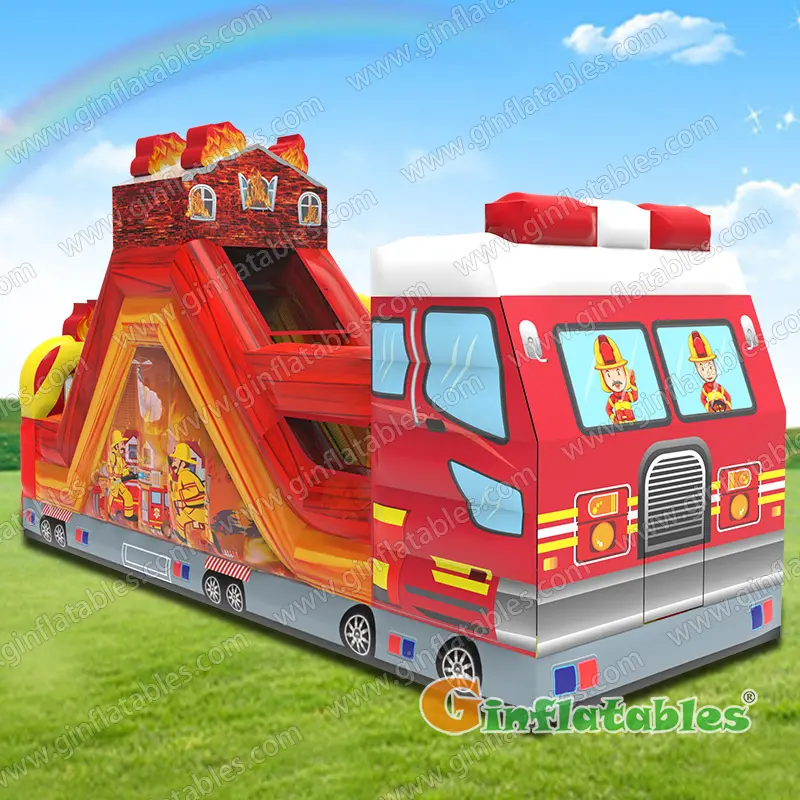 GO-214 Firetruck obstacle course