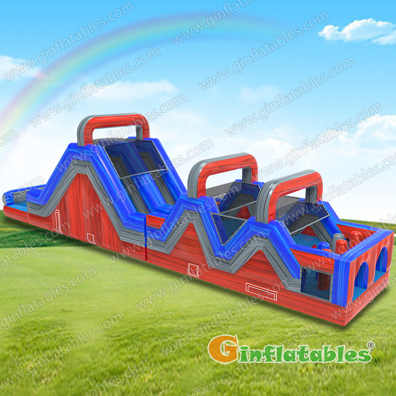 GO-215 Red and Blue obstacle course