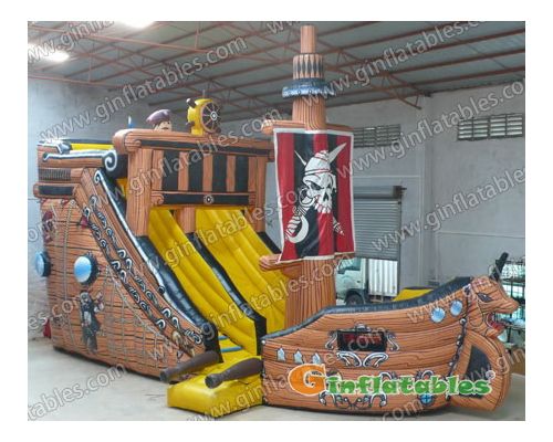 GS-151 Inflatable Pirateship Slides