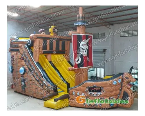 GS-151 Inflatable Pirateship Slides