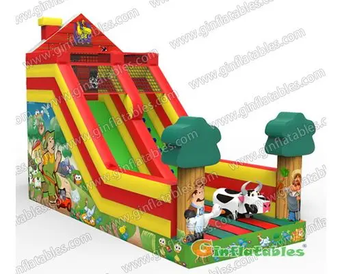 GS-206 Inflatable farm slide