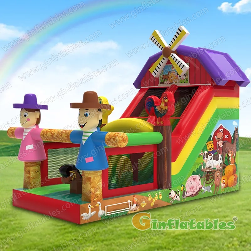 GS-283 Inflatable farm slide