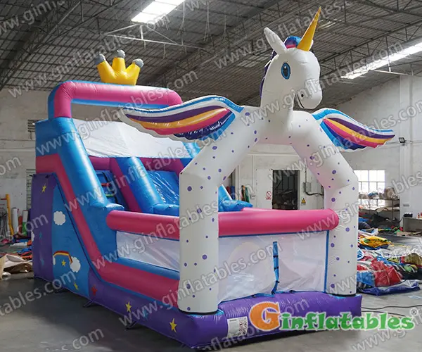 GS-005 Unicorn inflatable slide