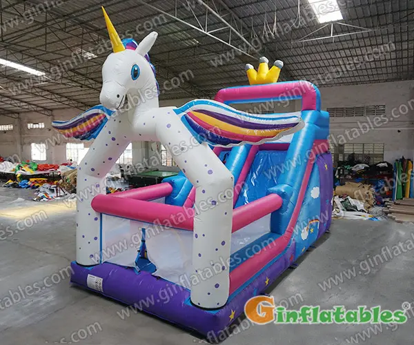GS-005 Unicorn inflatable slide