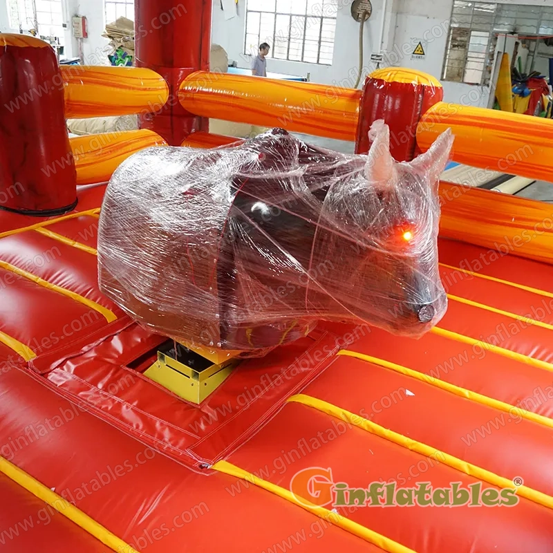 GSP-266 Inflatable Mechanical Rodeo Bull with roof