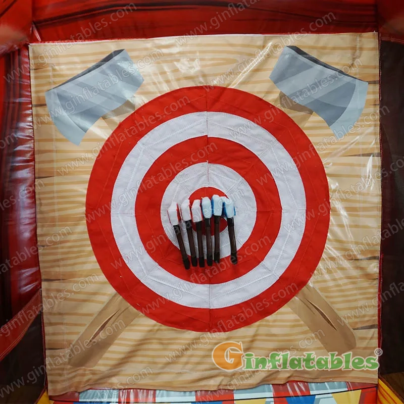 GSP-281 EN14960-Certified Inflatable 3- Carnival Game for Sale – Darts, Tic Tac Toe, Connect 4