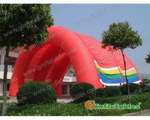 GTE-006 Inflatable Red Tunnel Tent