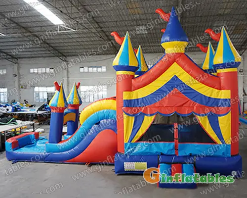 GWC-078 Inflatable castle combo with slide wet/dry