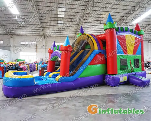 GWC-056 30ft Castle water combo dual lane