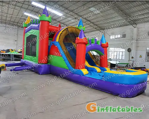 GWC-056 30ft Castle water combo dual lane