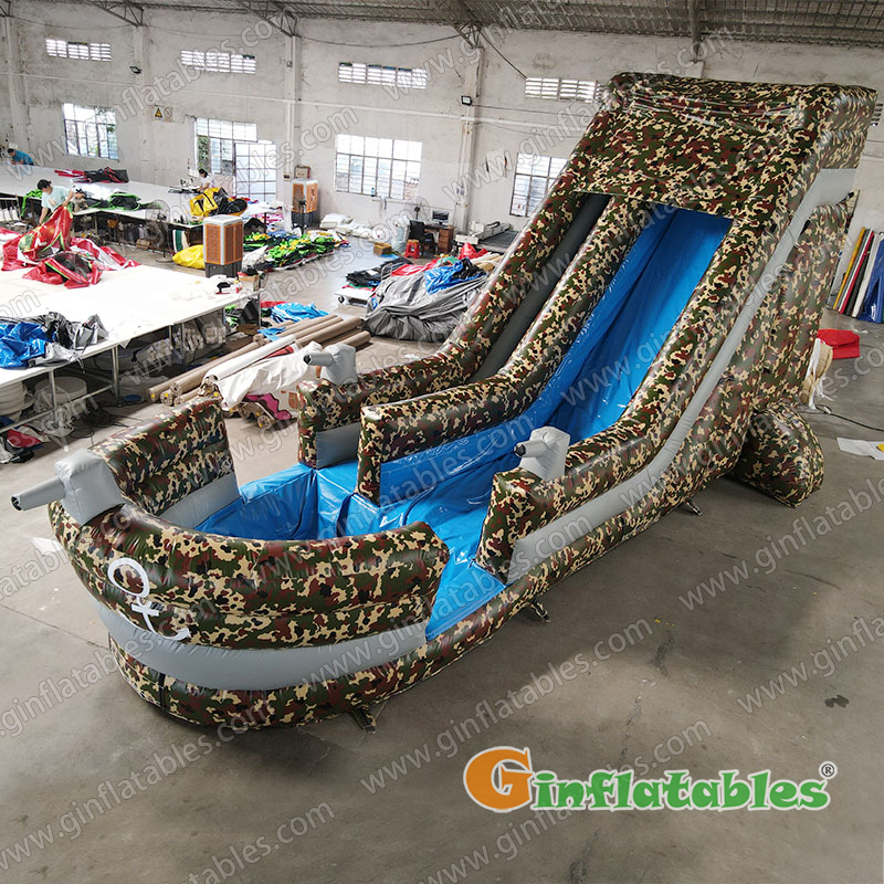 GWS-075 Warship inflatable water slide