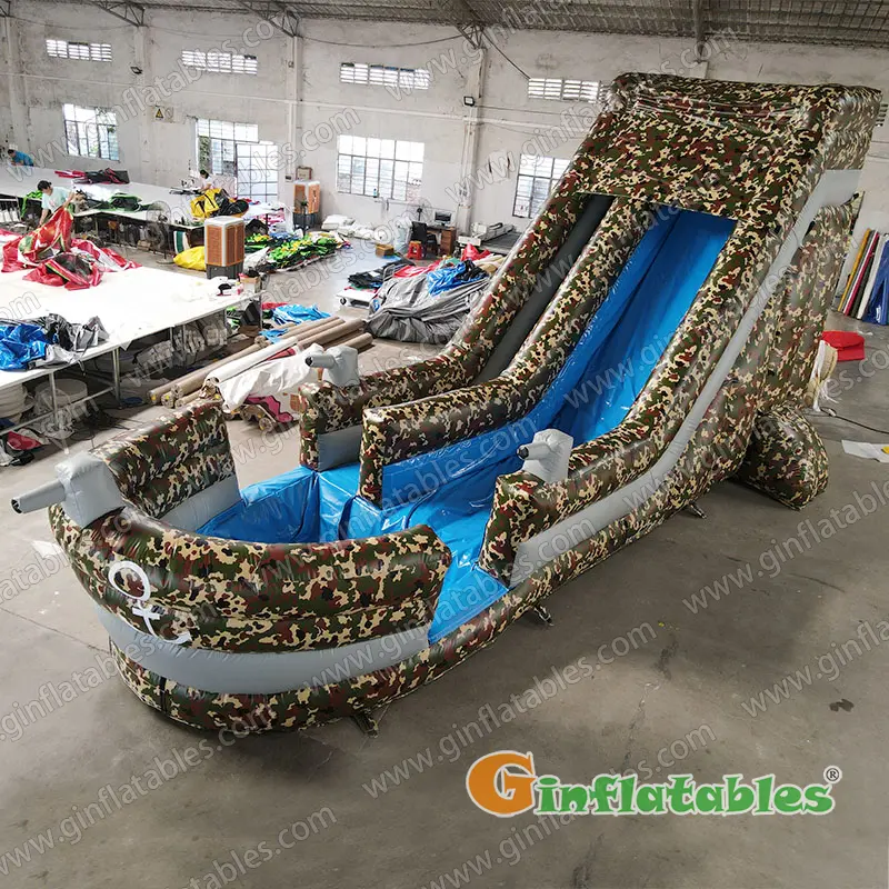 GWS-075 Warship inflatable water slide