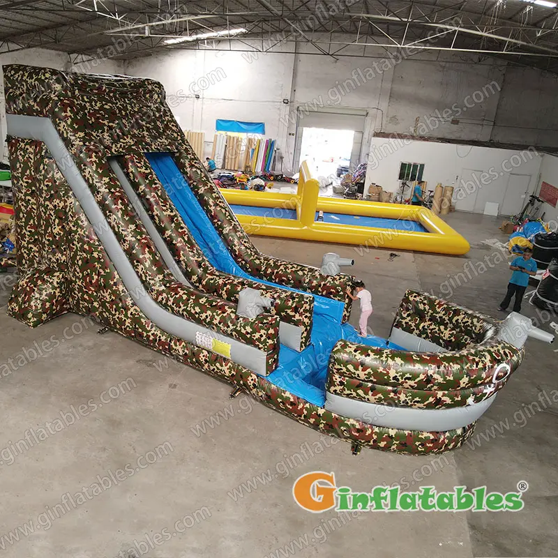 GWS-075 Warship inflatable water slide