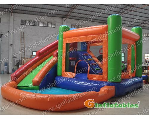 GWS-117 20ft L Inflatable bouncer combo with pool game