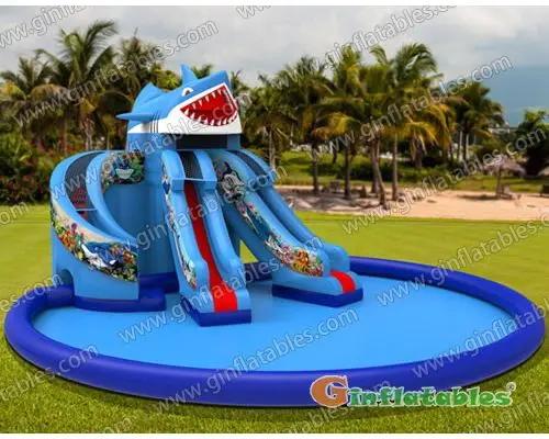 GWS-133 Sea Water slide with giant pool
