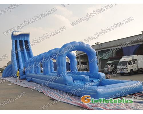 GWS-138 Giant inflatable water slide N slip