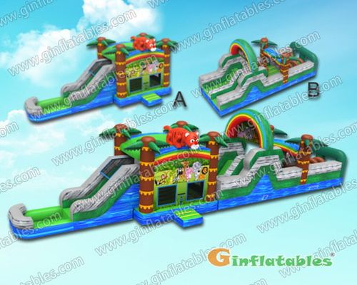 GWS-151 Jungle water obstacle course with pool