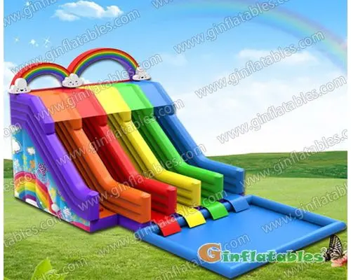 GWS-193 Rainbow 4 lines water slides