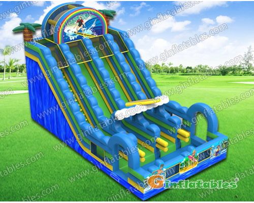 GWS-203 Surf 3 lanes water slide with pool