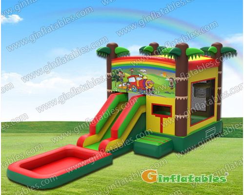 GWS-212 inflatable jungle water combo