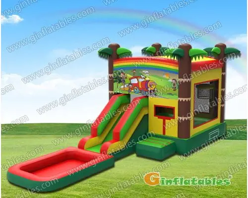GWS-212 inflatable jungle water combo