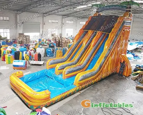 GWS-022 24' High inflatable dual water slide