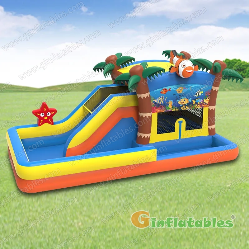 GWS-225 Ocean world water slide with pool