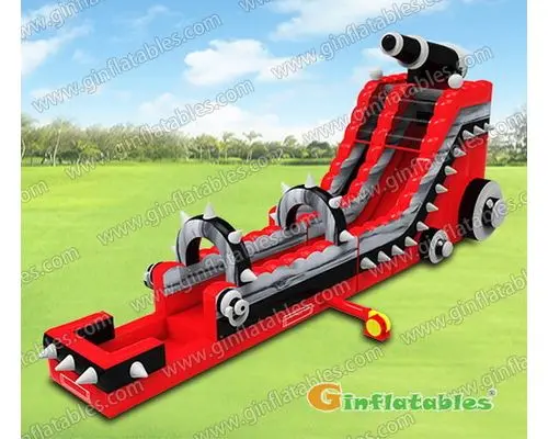 GWS-269 Cannon inflatable water slide n slip