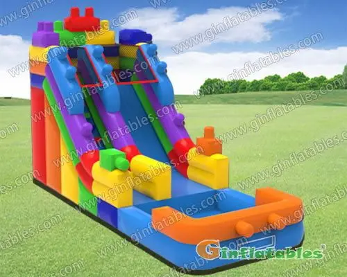 GWS-272 25' Building block water slide