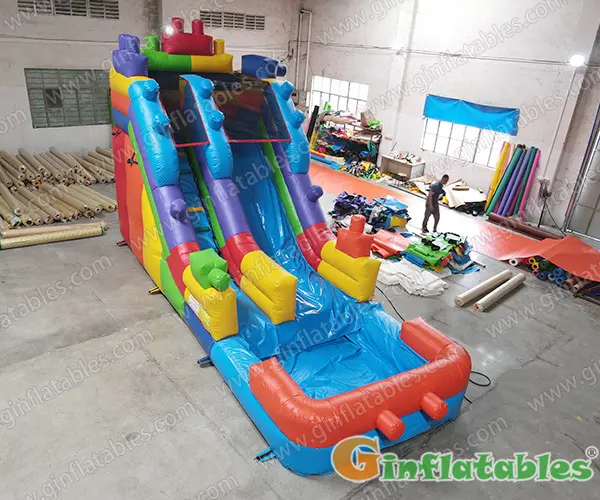 GWS-272 25' Building block water slide