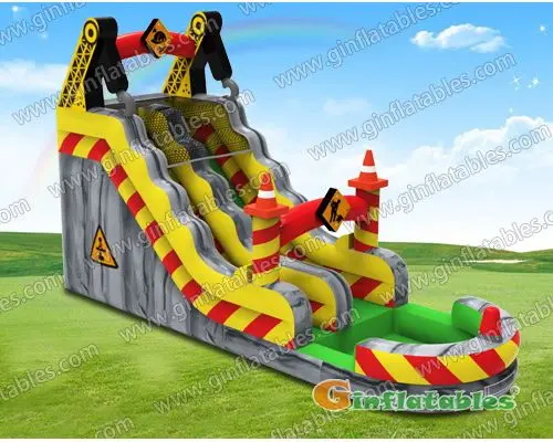GWS-297 Construction site water slide