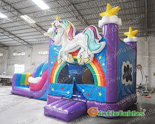 GWS-306 Unicorn water slide combo