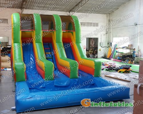 GWS-309 Yard water slide dual lane