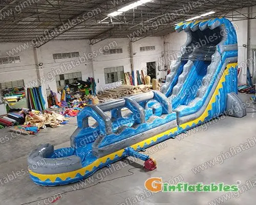 GWS-320 Giant Blue wave water slide n slip