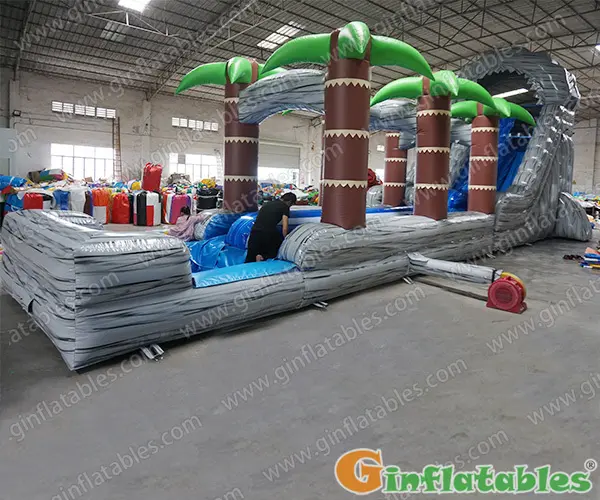 GWS-326 Waterfall water slide n slip
